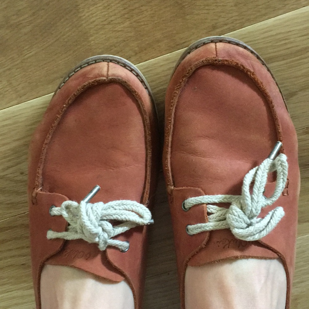 Olukai leather slip ons moku “boat shoe”